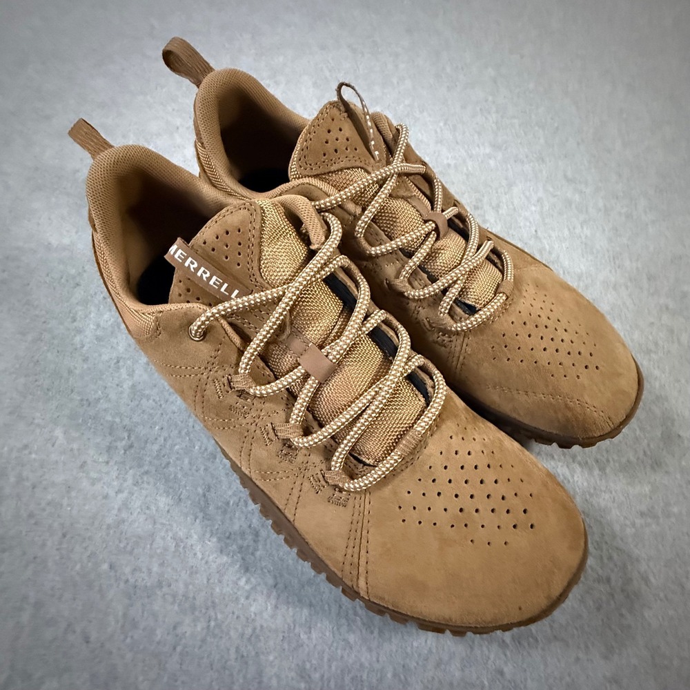 Merrell Move Glove Barefoot Suede Training Shoes Coyote Brown J036015 Mens 10